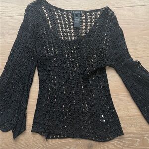 Bebe Elegant Black Knit Sweater
